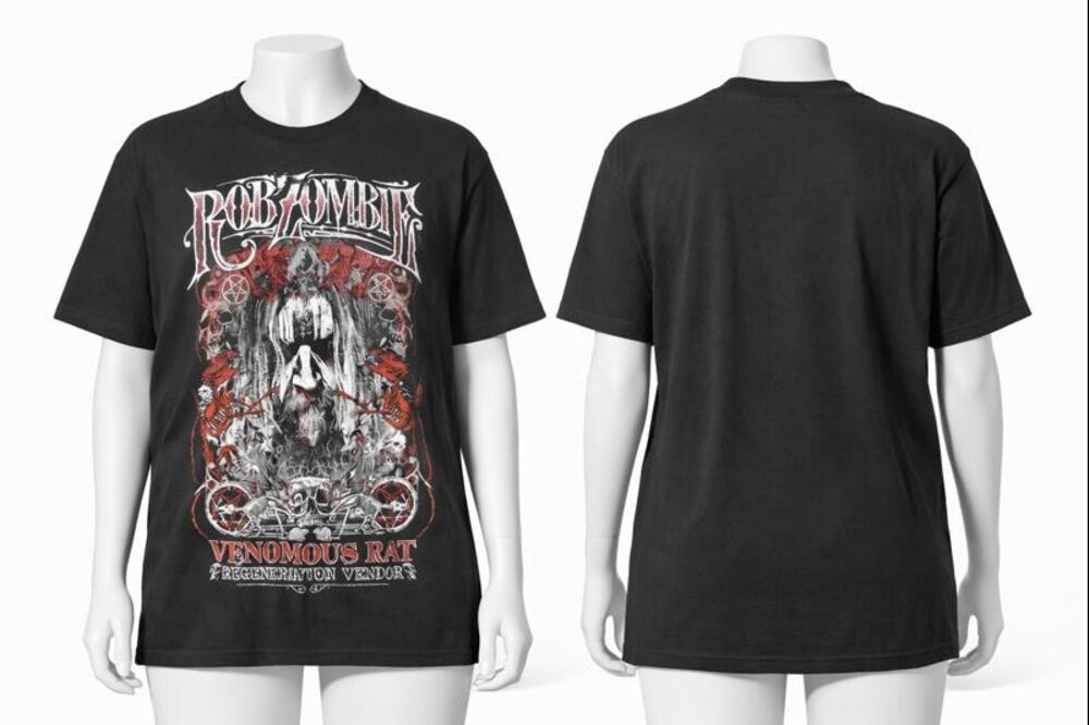 Rob Zombie Venomous Rat Regeneration Vendor T-Shirt XL 2013 metal, rock, y2k
